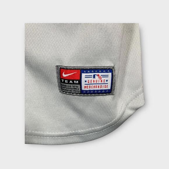 Nike MLB New York Yankees Jersey Shirt YOUTH Large 16/18 Button Gray - Picture 4 of 8